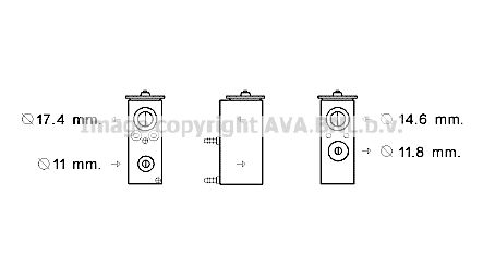 AVA QUALITY COOLING Расширительный клапан, кондиционер PE1383